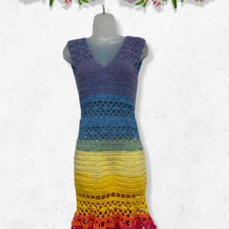 Rainbow Morticia Dress